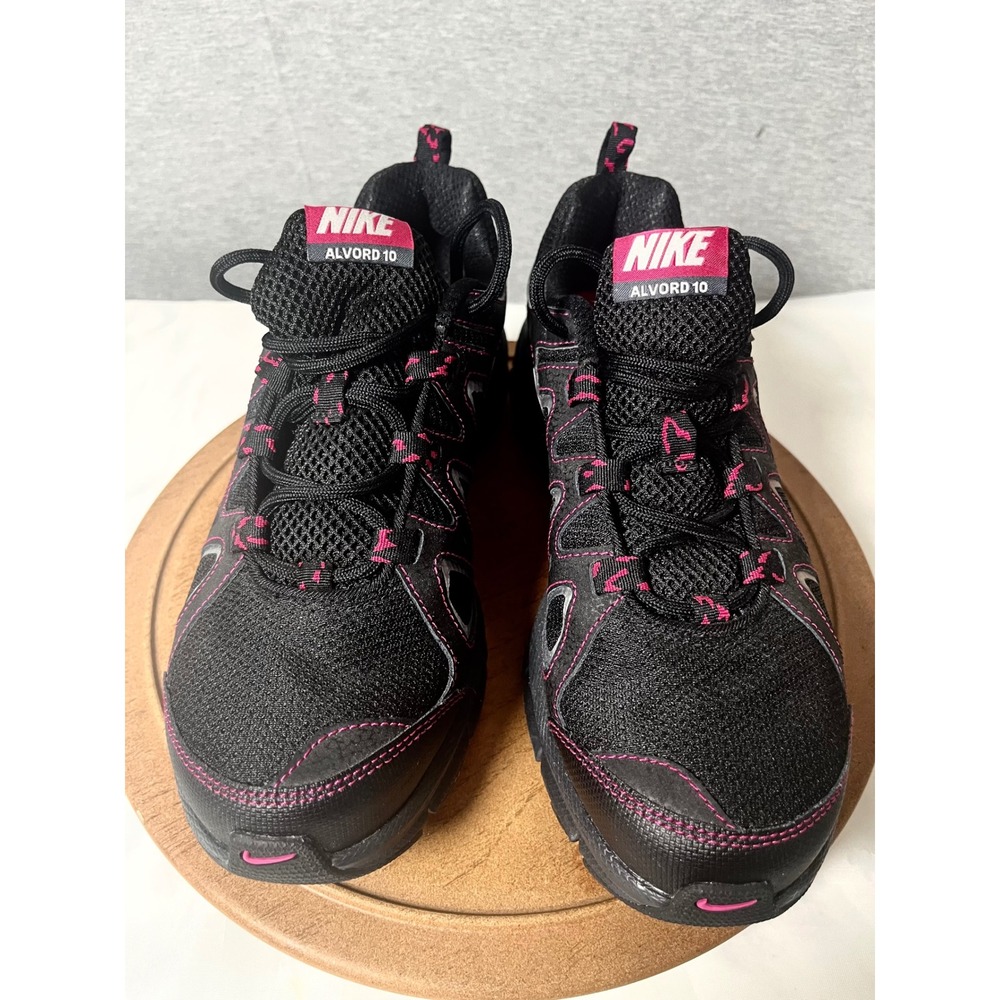 Nike Air Alvord 10 Womens Trail Running Shoes Black Pink 443834-004 Size 9.5